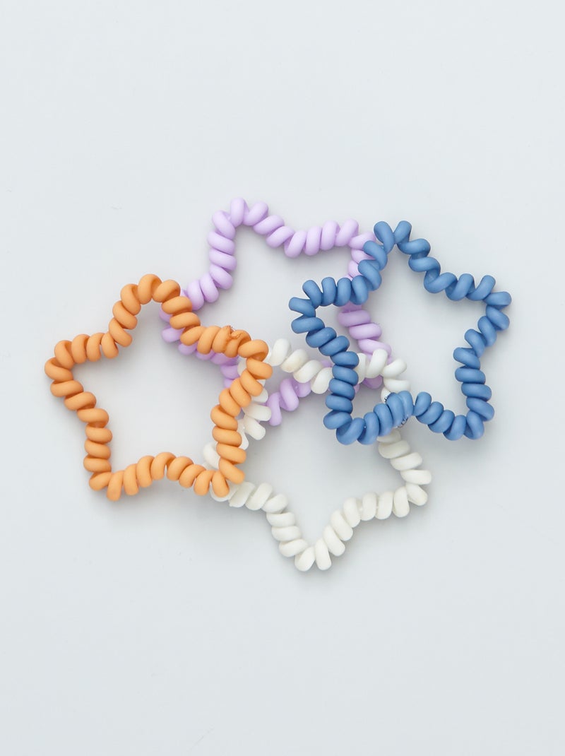 Lot de 4 élastiques tortis multicolore - Kiabi