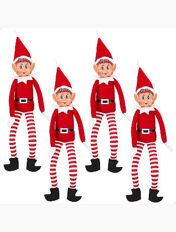Lot de 4 elfes coquins originaux, 30 cm - elves behavin’ badly