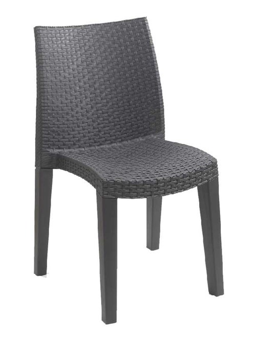 Lot de 4 fauteuils extérieurs Lady  - Effet rotin - Kiabi