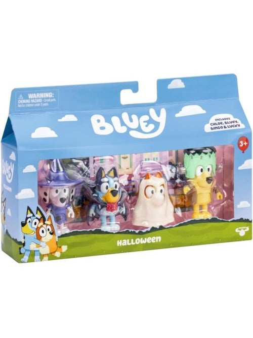 Lot de 4 figurines articulées - Déguisements + accessoires - BLUEY - Kiabi