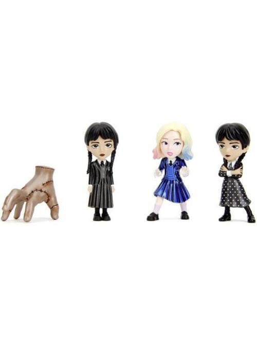 Lot de 4 figurines métal 6,5 cm - série mercredi - smoby - Kiabi