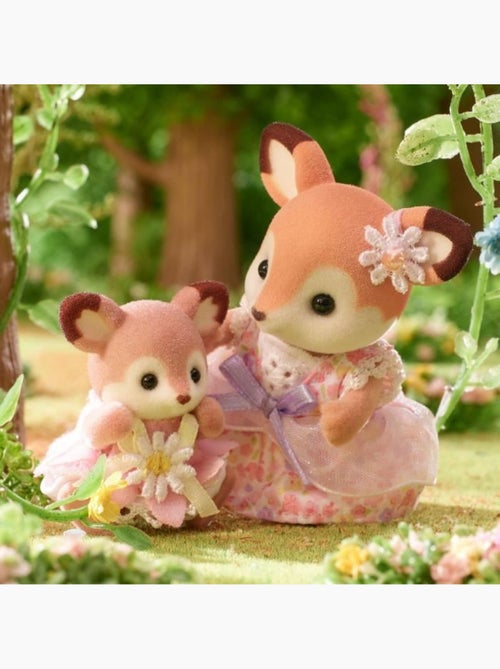 Lot de 4 figurines miniatures bébés biche + balancelle + berceau - SYLVANIAN FAMILIES - Kiabi