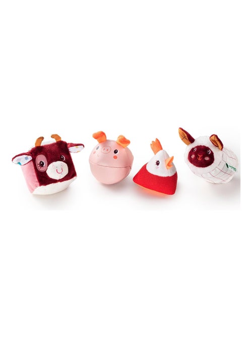 Lot de 4 formes hochets Ferme - Kiabi