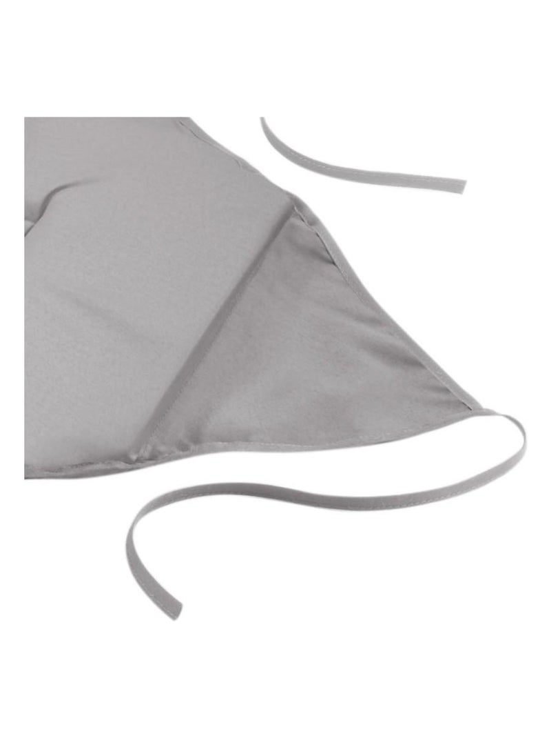 Lot de 4 galettes de chaise à rabat coloris gris Gris - Kiabi