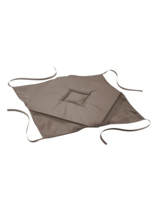 Lot de 4 galettes de chaise à rabat coloris Taupe