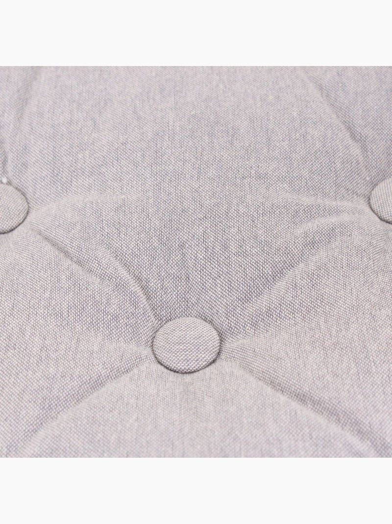 Lot de 4 galettes de chaise capitonnée grises Gris - Kiabi