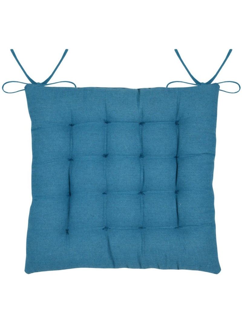 Lot de 4 galettes de chaise COLOR FISH Bleu - Kiabi