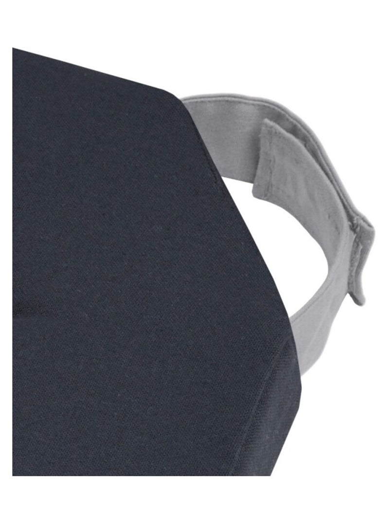 Lot de 4 galettes de chaise Duo velcro 38x38 gris anthracite - Kiabi