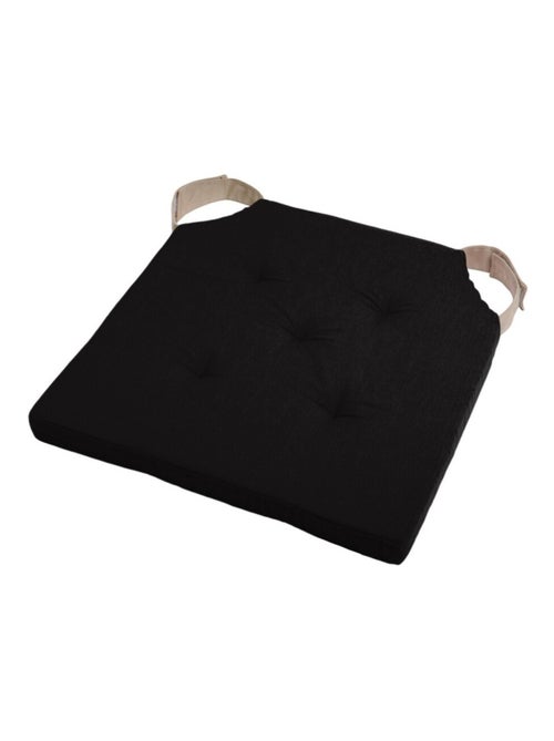 Lot de 4 galettes de chaise Duo velcro 38x38 - Kiabi