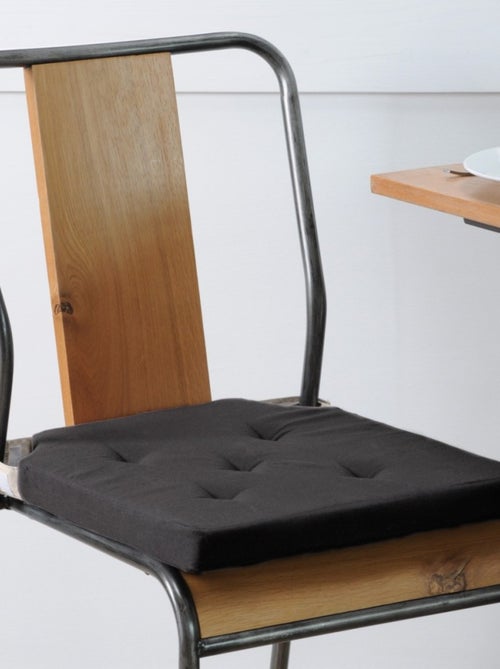 Lot de 4 galettes de chaise Duo velcro 38x38 - Kiabi