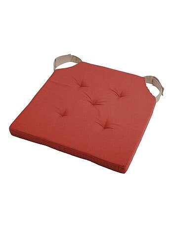 Lot de 4 galettes de chaise Duo velcro 38x38