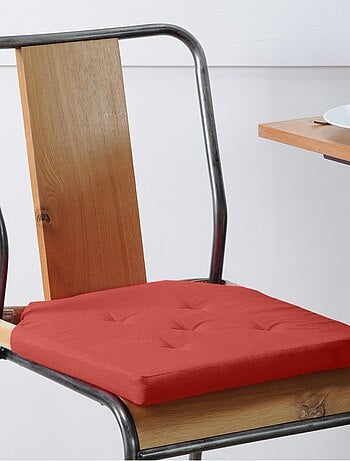 Lot de 4 galettes de chaise Duo velcro 38x38