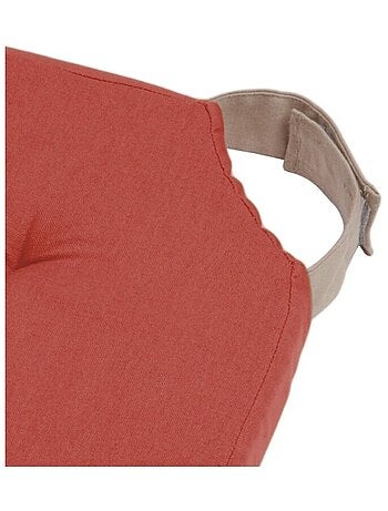 Lot de 4 galettes de chaise Duo velcro 38x38