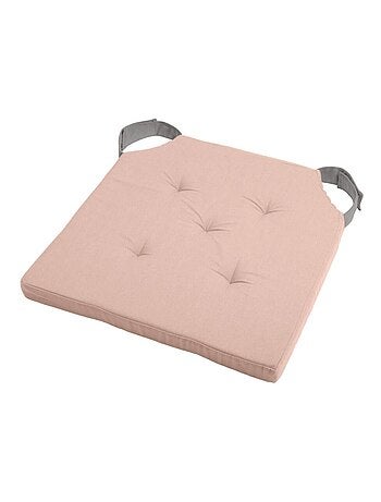 Lot de 4 galettes de chaise Duo velcro 38x38