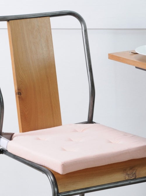 Lot de 4 galettes de chaise Duo velcro 38x38 - Kiabi