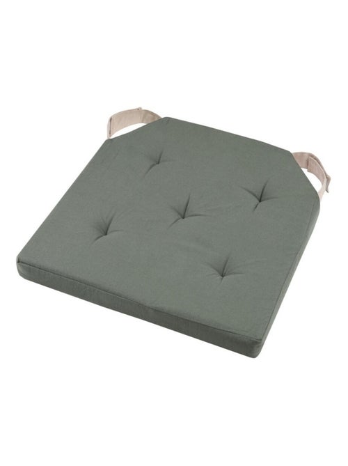 Lot de 4 galettes de chaise Duo velcro 38x38 - Kiabi