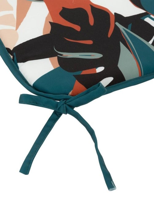 Lot de 4 galettes de chaise extérieur Feuilles 38x38 cm - Kiabi