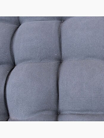 Lot de 4 galettes de chaise grises 40x40cm