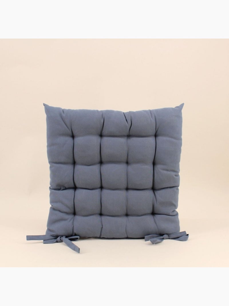 Lot de 4 galettes de chaise grises 40x40cm Gris - Kiabi