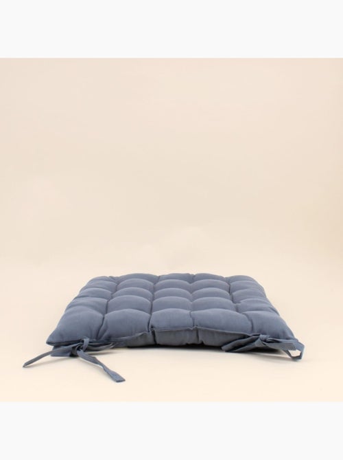 Lot de 4 galettes de chaise grises 40x40cm - Kiabi