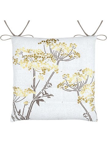 Lot de 4 galettes de chaise ORIANA dorée