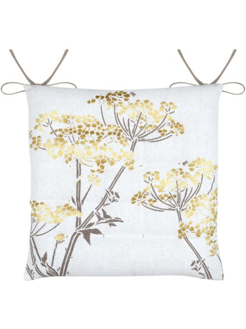 Lot de 4 galettes de chaise ORIANA dorée - Kiabi