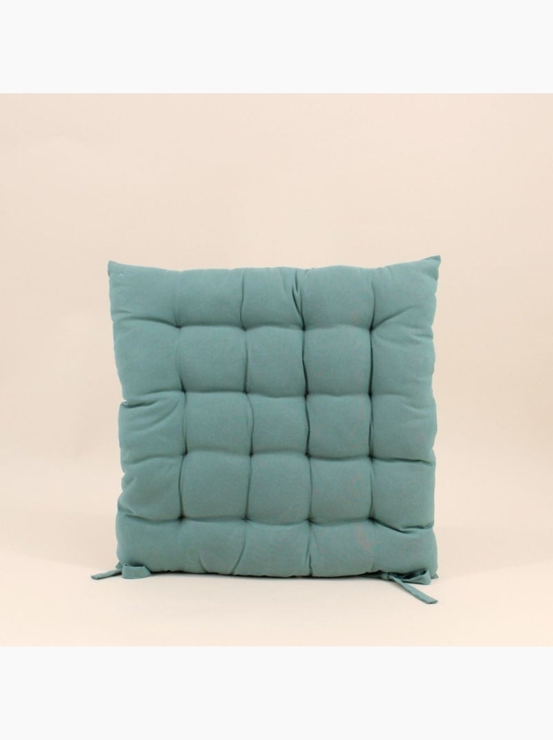 Lot de 4 galettes de chaise vertes 40x40cm Vert - Kiabi