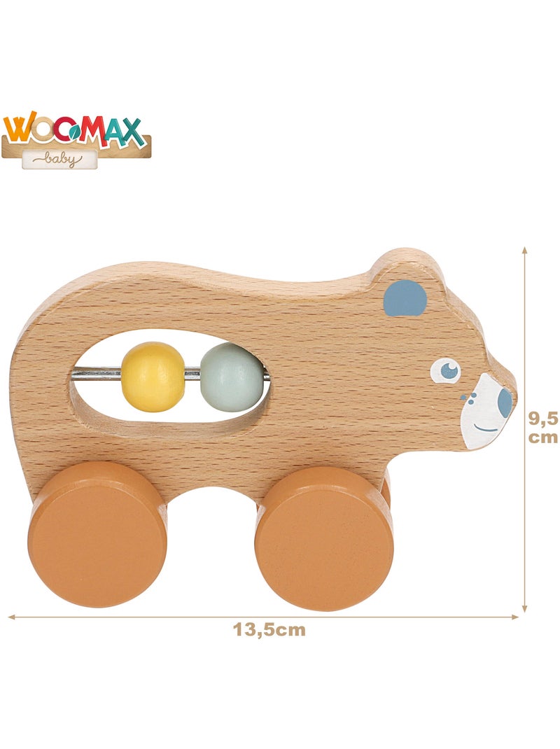 Lot de 4 hochets en bois pour nouveau-né WOOMAX N/A - Kiabi
