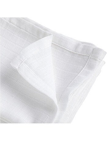 Lot de 4 langes Bio 50x70 cm Blanc - Babycalin