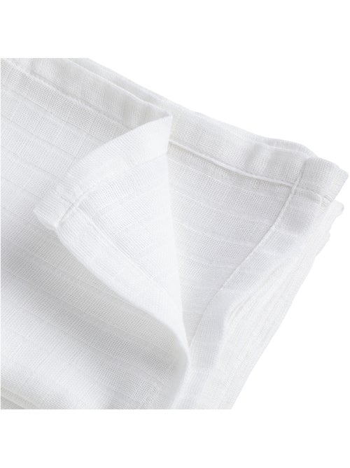 Lot de 4 langes Bio 50x70 cm Blanc - Babycalin - Kiabi