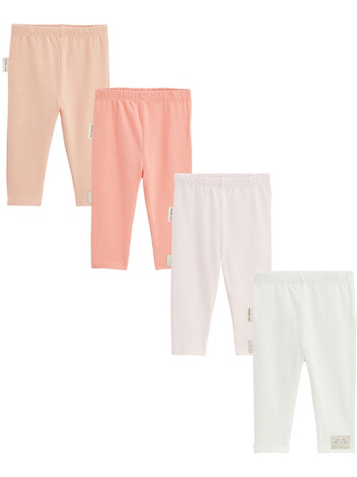 Lot de 4 leggings bébé Badian - Kiabi