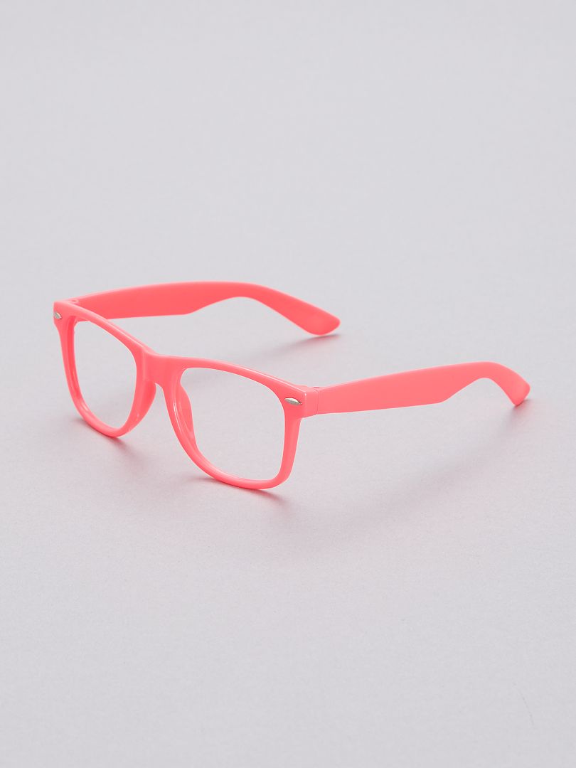 Lot de 4 lunettes fluo sans verres multicolore - Kiabi