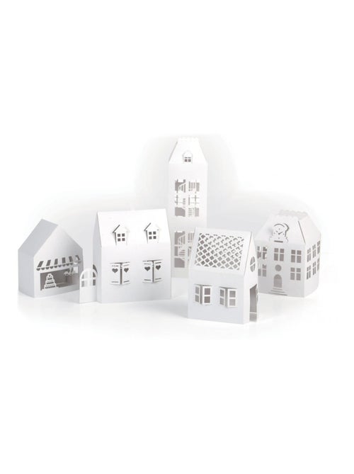 Lot de 4 maison blanches - Kiabi Lot de 4 maison blanches - Kiabi