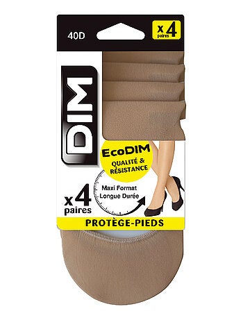 Lot de 4 mi-bas bord sans compression 17d eté teint de soleil