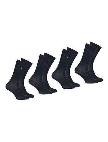 Lot de 4 mi-chaussettes fil d'écosse homme fait en France Eminence