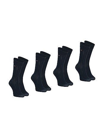 Lot de 4 mi-chaussettes fil d'écosse homme fait en France Eminence