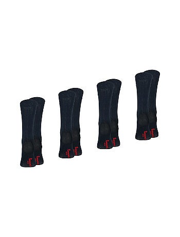 Lot de 4 mi-chaussettes fil d'écosse homme fait en France Eminence