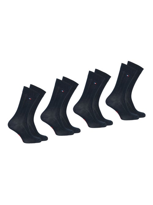 Lot de 4 mi-chaussettes fil d'écosse homme fait en France Eminence - Kiabi