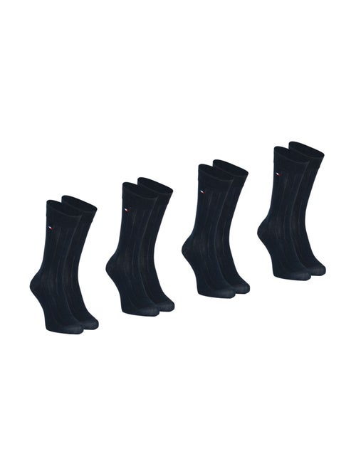 Lot de 4 mi-chaussettes fil d'écosse homme fait en France Eminence - Kiabi