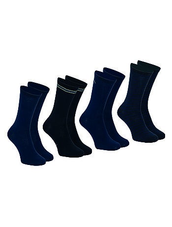Lot de 4 mi-chaussettes homme Ecopack Athena
