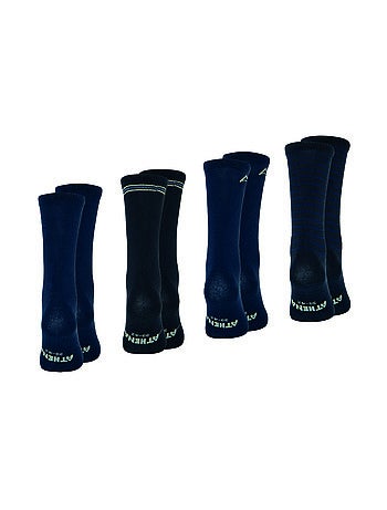 Lot de 4 mi-chaussettes homme Ecopack Athena