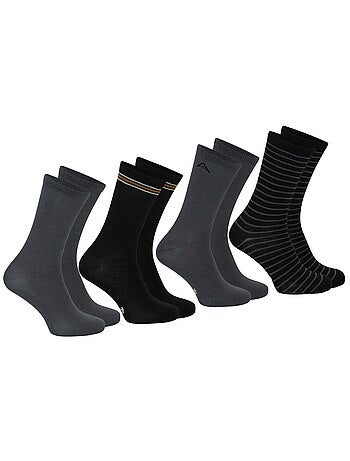 Lot de 4 mi-chaussettes homme Ecopack Athena