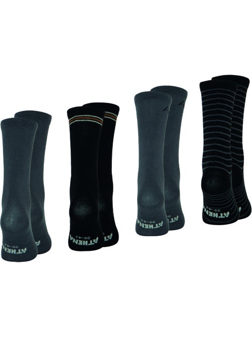 Lot de 4 mi-chaussettes homme Ecopack Athena - Kiabi