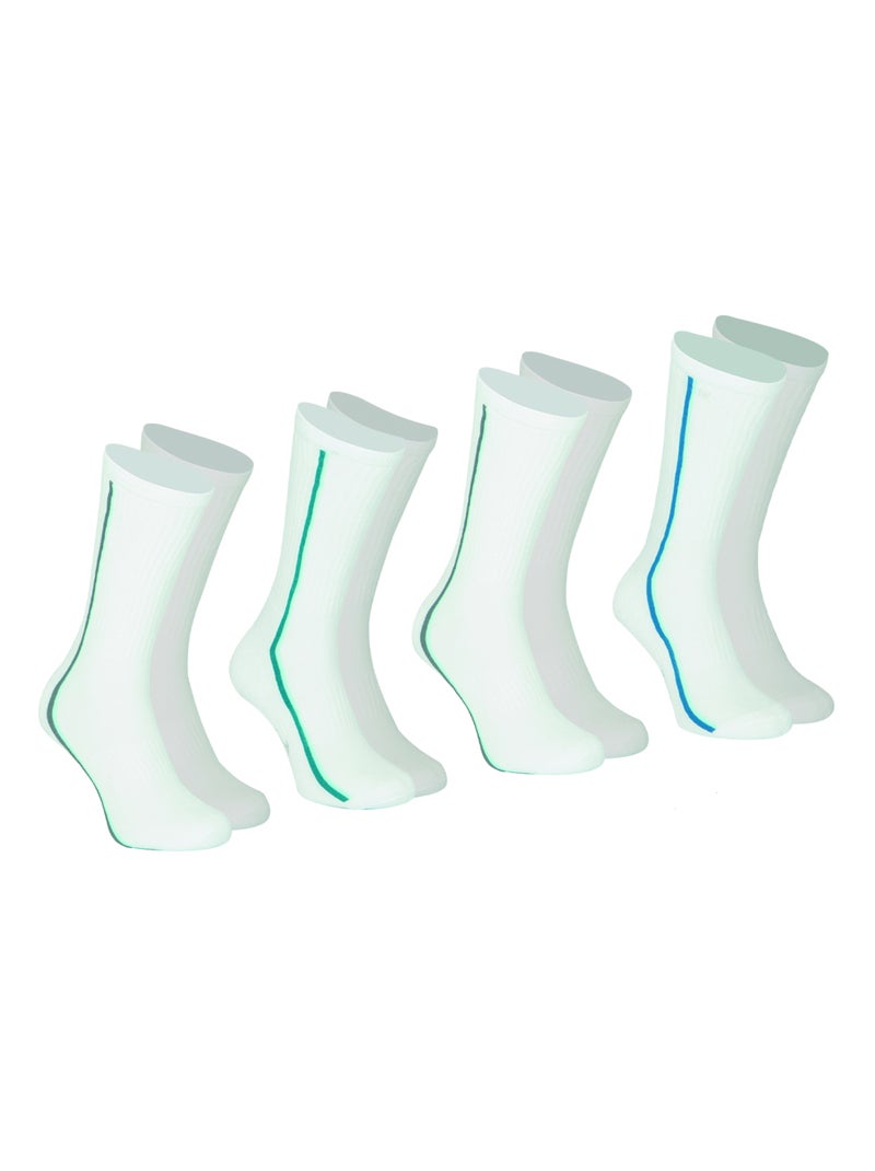 Lot de 4 mi-chaussettes homme Odor Control Athena Blanc - Kiabi