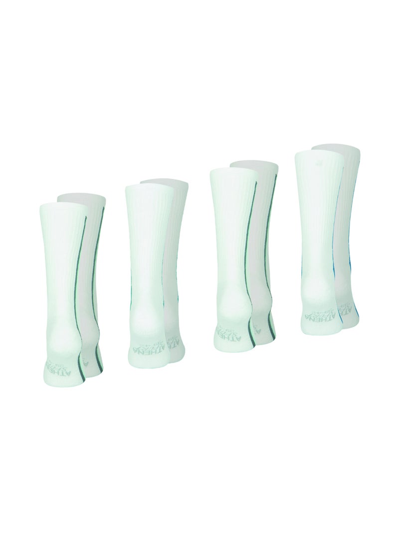 Lot de 4 mi-chaussettes homme Odor Control Athena Blanc - Kiabi