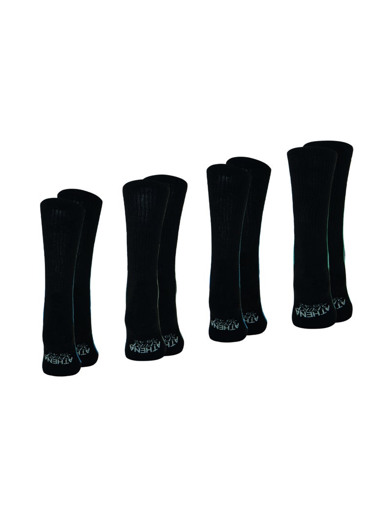 Lot de 4 mi-chaussettes homme Odor Control Athena Noir - Kiabi