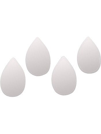 Lot de 4 miroirs forme gouttes 16 x10cm