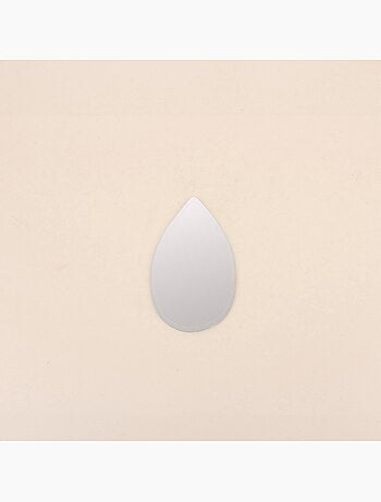 Lot de 4 miroirs forme gouttes 16 x10cm