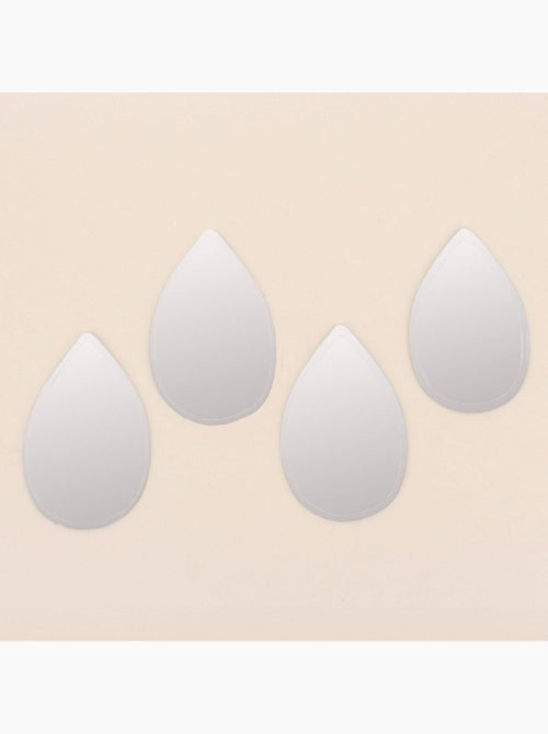 Lot de 4 miroirs forme gouttes 16 x10cm - Kiabi