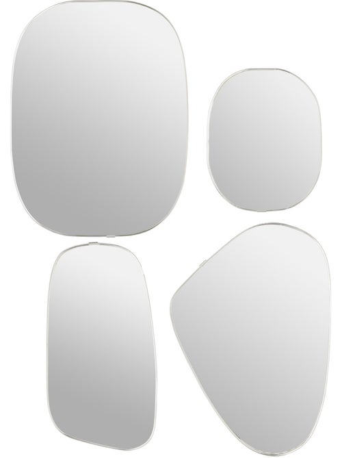 Lot de 4 miroirs muraux formes organiques ROMAN - Kiabi